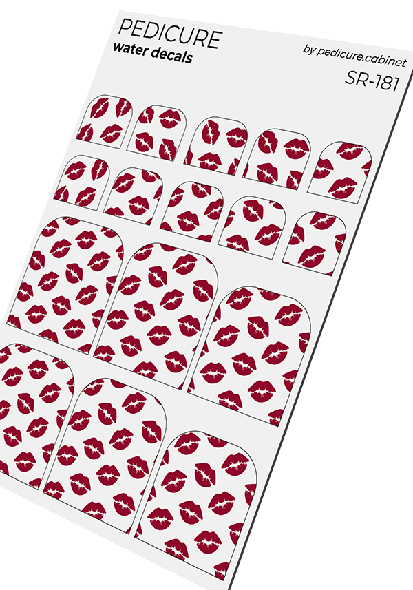 Pedicure Sponges. Nail water decals SR-181