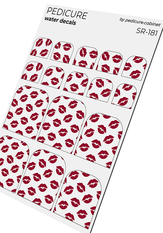 Pedicure Sponges. Nail water decals SR-181
