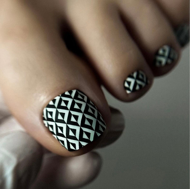 Pedicure Geometry. Large. Nail wrap WB-905