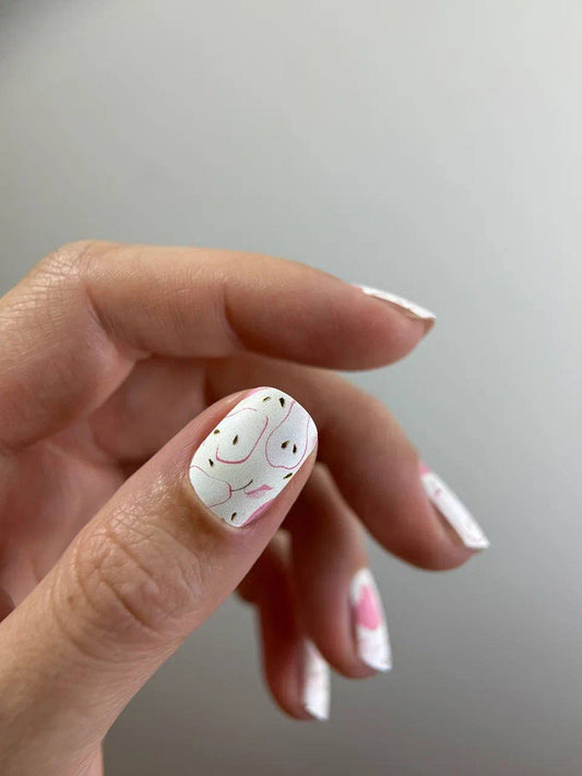 Manicure Pears. Gold Foil. Nail wraps WM-375