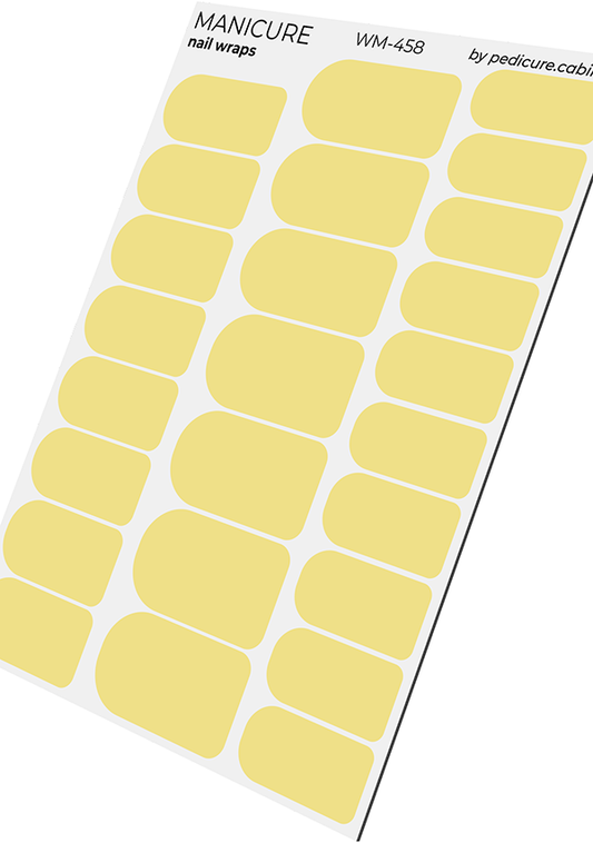 Manicure Yellow. Nail wraps WM-458