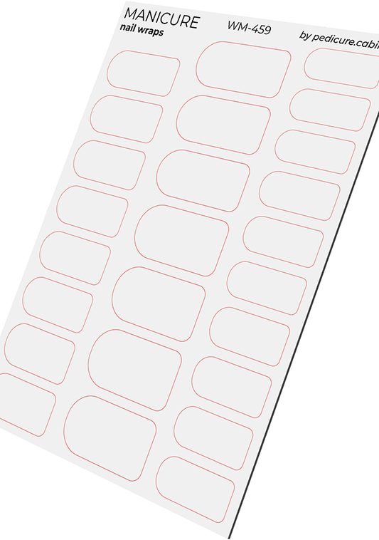 Manicure White. Nail wraps WM-459
