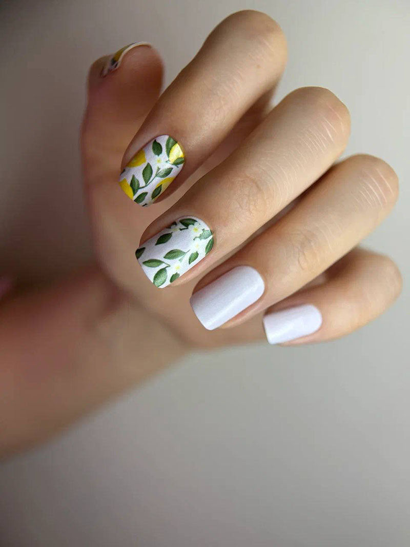 Manicure Lemons. Nail wraps WM-479