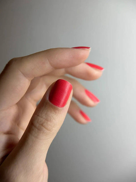 Manicure Dark Red. Nail wraps WM-530