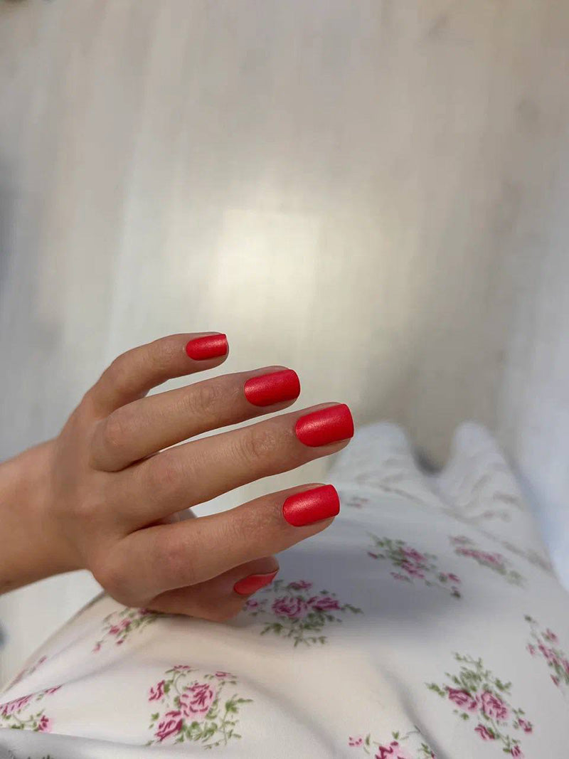 Manicure Dark Red. Nail wraps WM-530