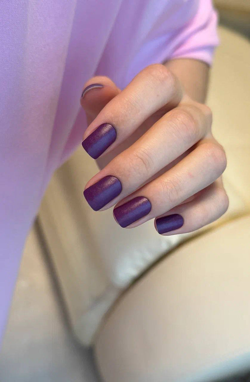 Manicure Plum. Nail wraps WM-534