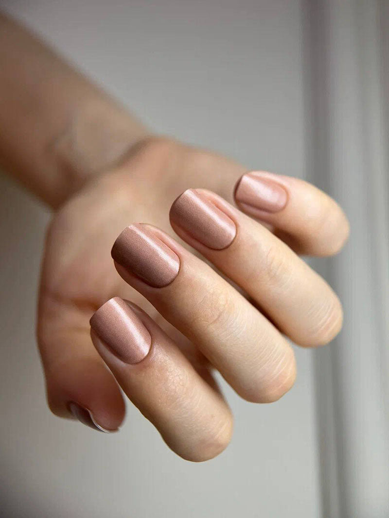 Manicure Brown. Nail wraps WM-540