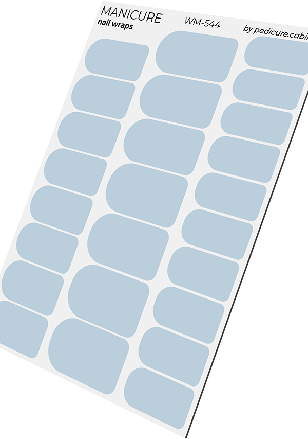 Manicure Blue. Nail wraps WM-544