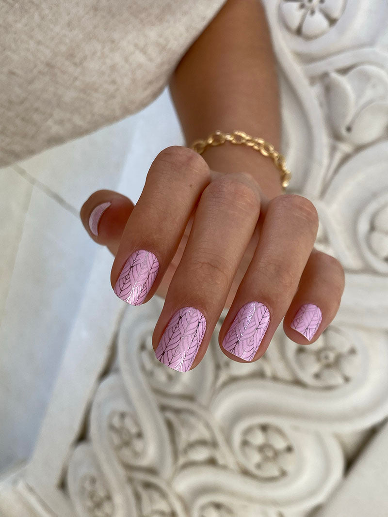 Manicure Light Ornament. Colored Foil. Nail wraps WM-547