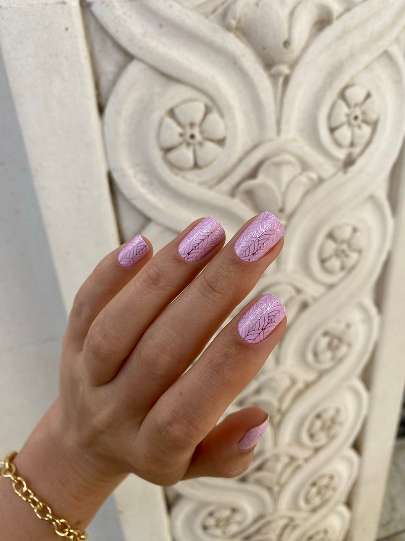 Manicure Light Ornament. Colored Foil. Nail wraps WM-547