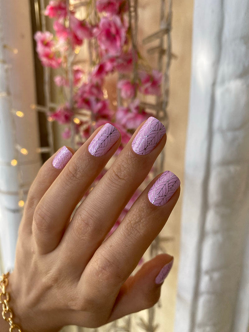 Manicure Light Ornament. Colored Foil. Nail wraps WM-547