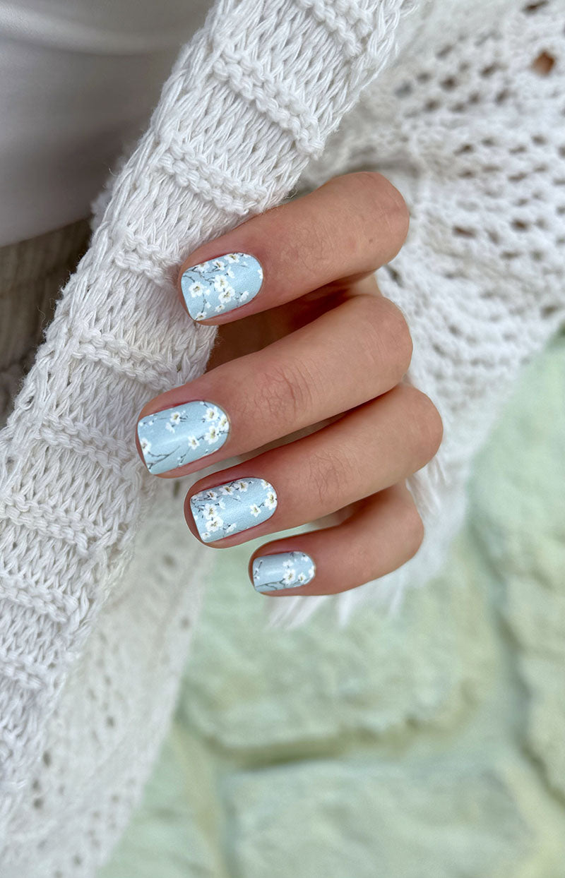 Manicure Small Flowers. Nail wraps WM-568