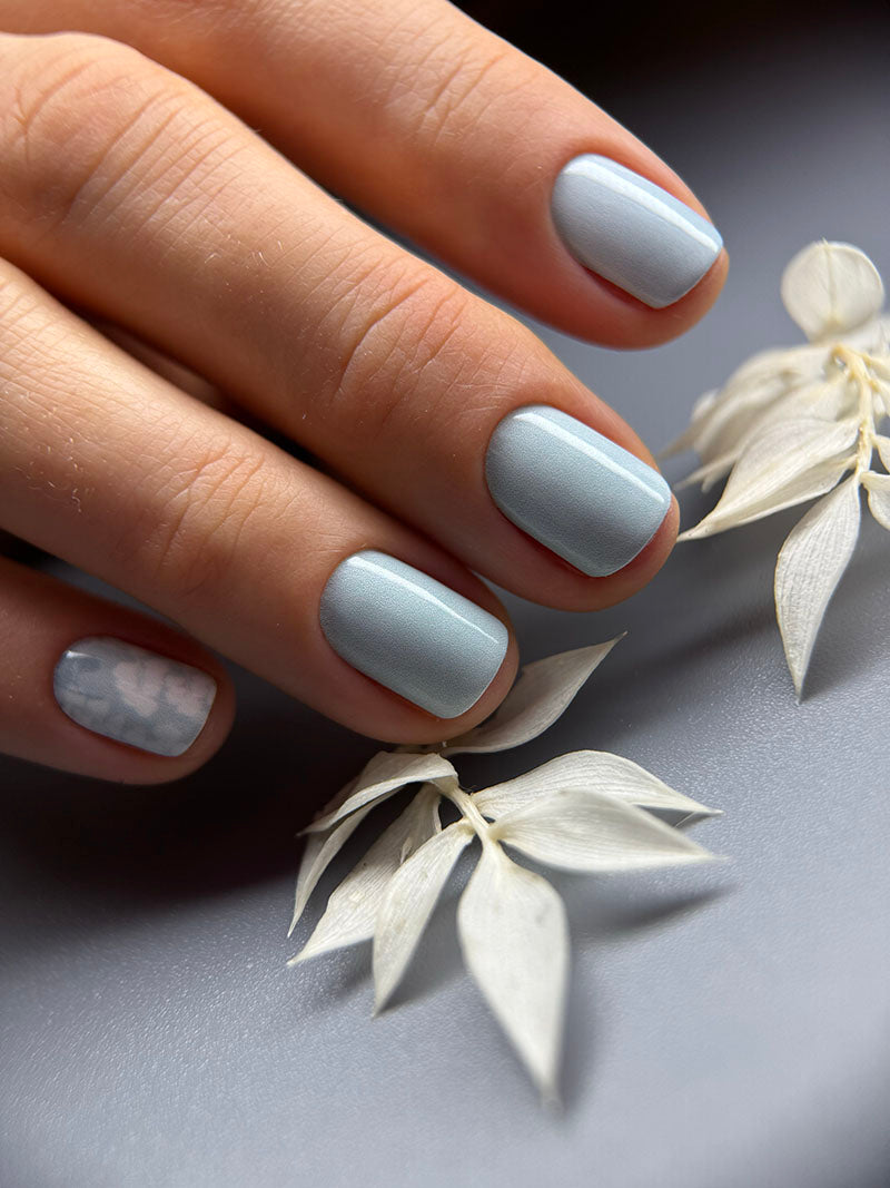 Manicure Twigs. Blue. Nail wraps WM-573