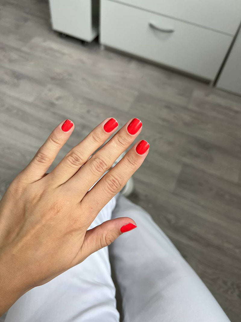 Manicure Red. Nail wrap WM-781