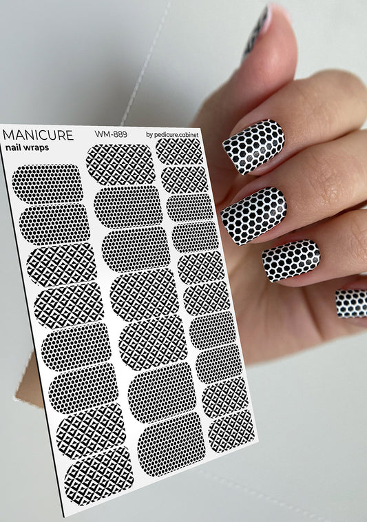 Manicure Geometry. Nail wrap WM-889