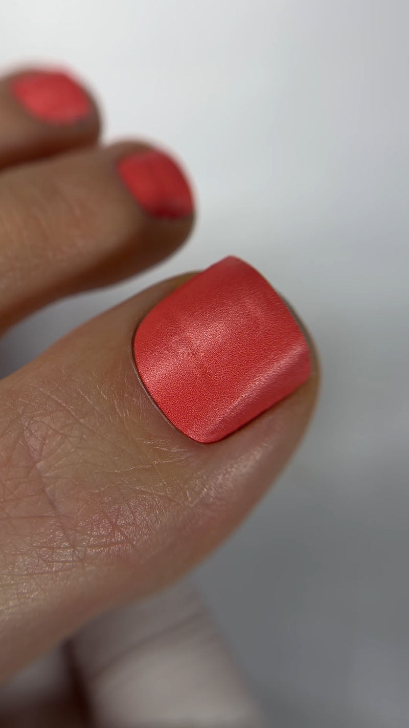Pedicure Coral. Nail wraps WR-397