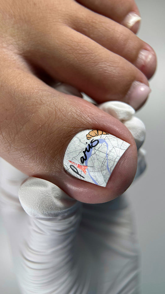 Pedicure France. Color Foil. Nail wraps WR-422