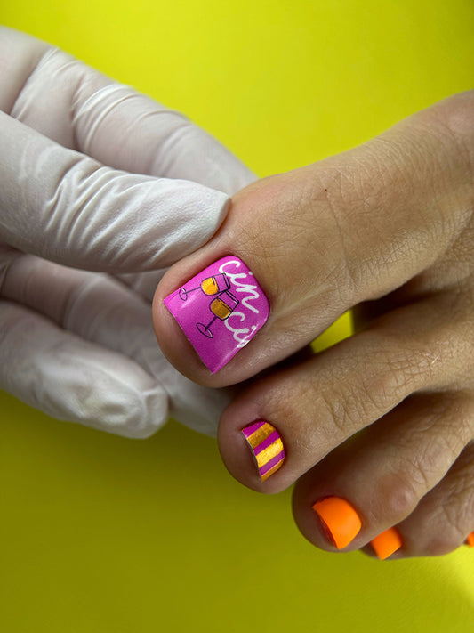 Pedicure Italy. Color Foil. Nail wraps WR-424