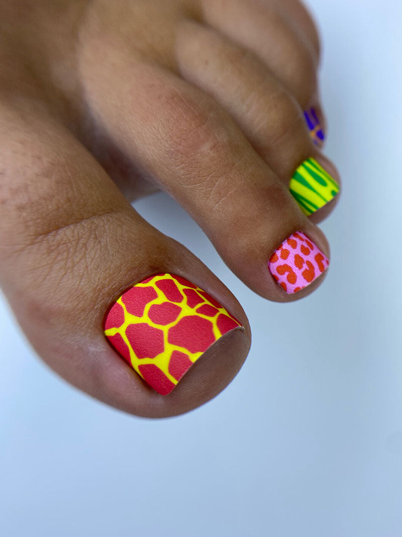 Pedicure Multicolored Mix. Nail wrap WR-709