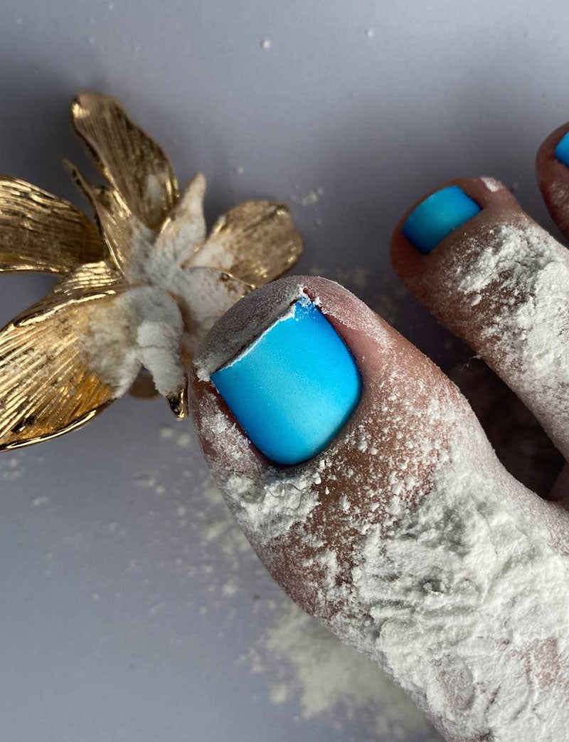 Pedicure Gradient. Blue. Nail wrap WR-833