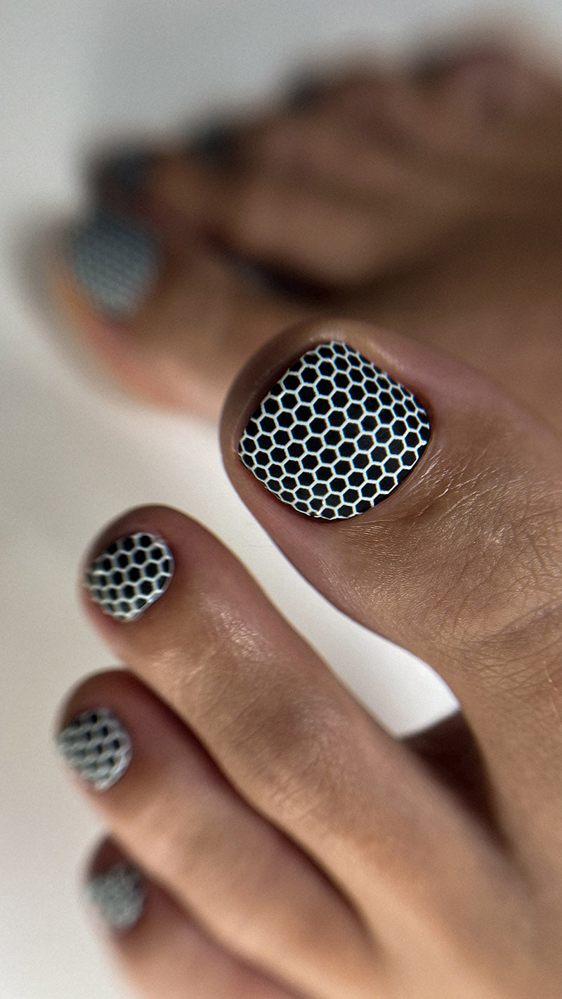 Pedicure Mesh. Nail water decals SR-015