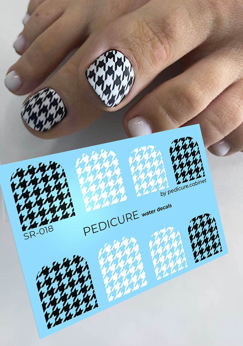 Pedicure Lapka. Large. Nail water decals SR-018