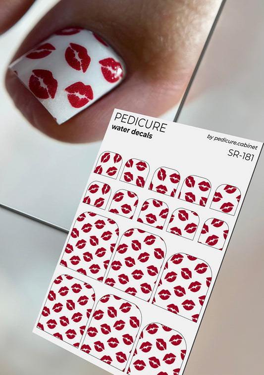 Pedicure Sponges. Nail water decals SR-181