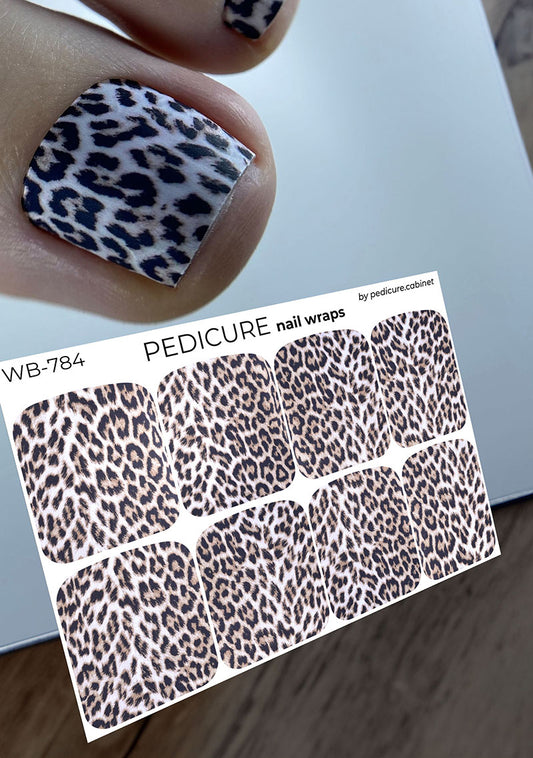 Pedicure Leo. Small delicate. Large. Nail wrap WB-784