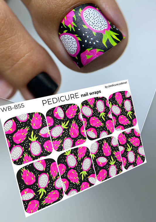 Pedicure Dragon. Large. Nail wrap WB-855