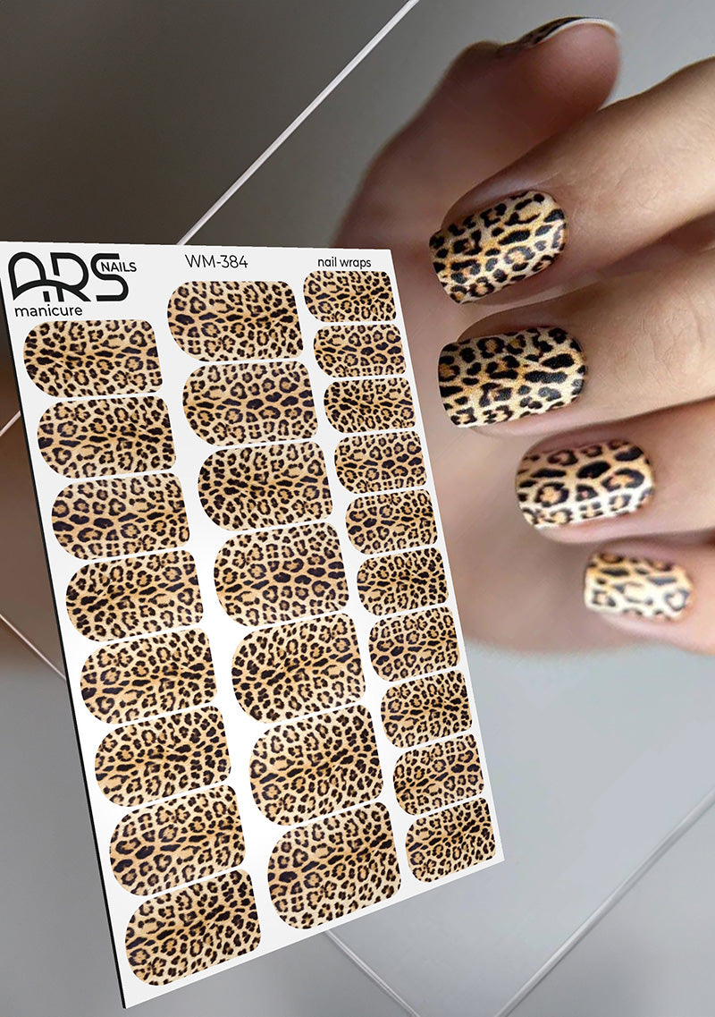 Manicure Leo classic. Nail wraps WM-384