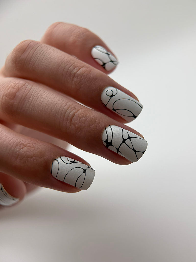 Manicure Thin lines. Nail wraps WM-393