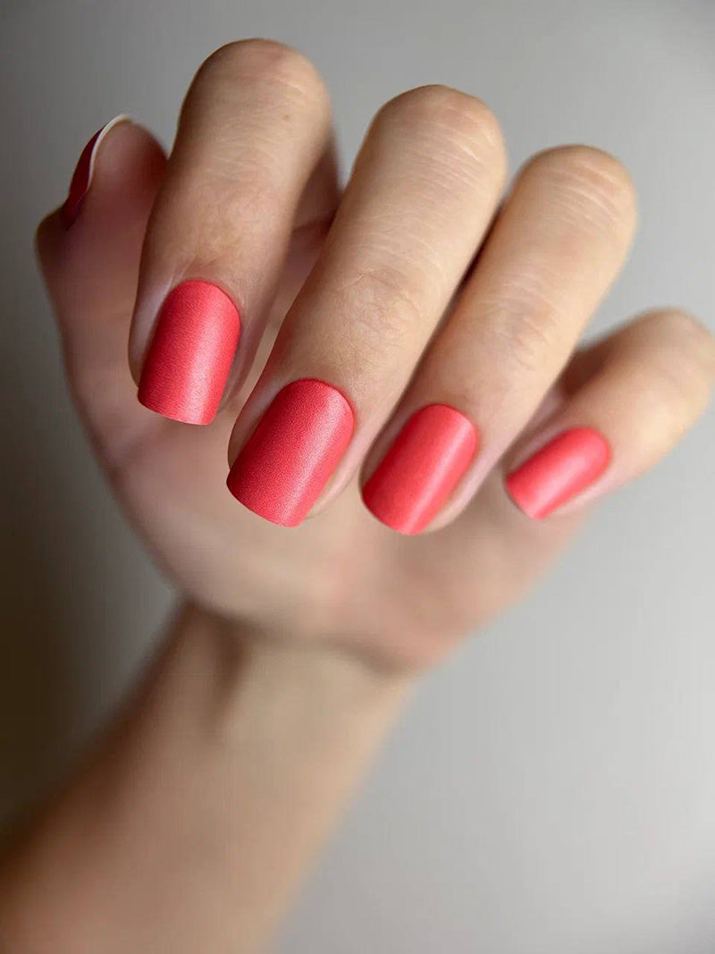 Manicure Coral. Nail wraps WM-396