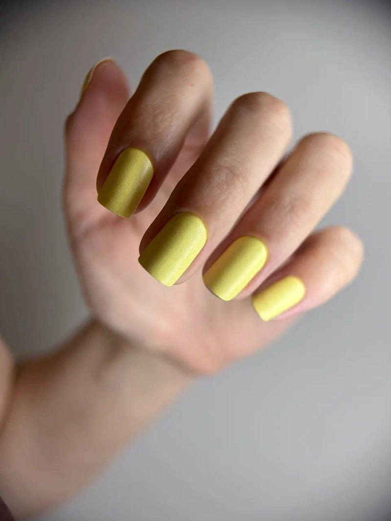 Manicure Yellow. Nail wraps WM-458