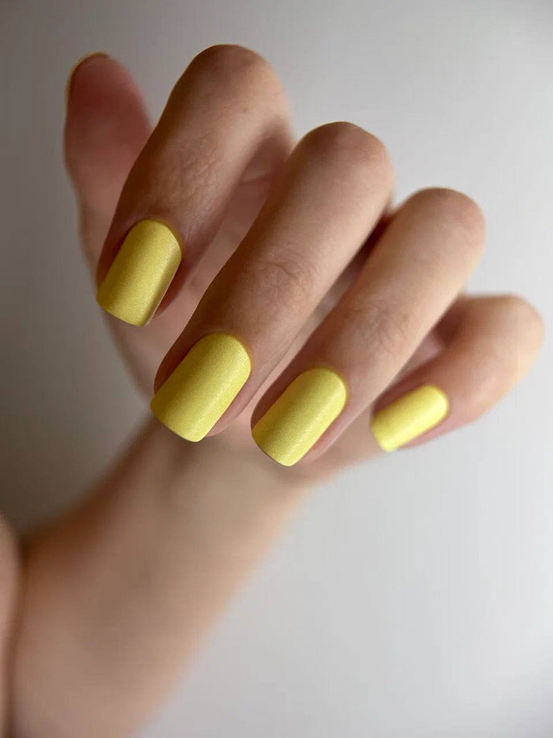 Manicure Yellow. Nail wraps WM-458