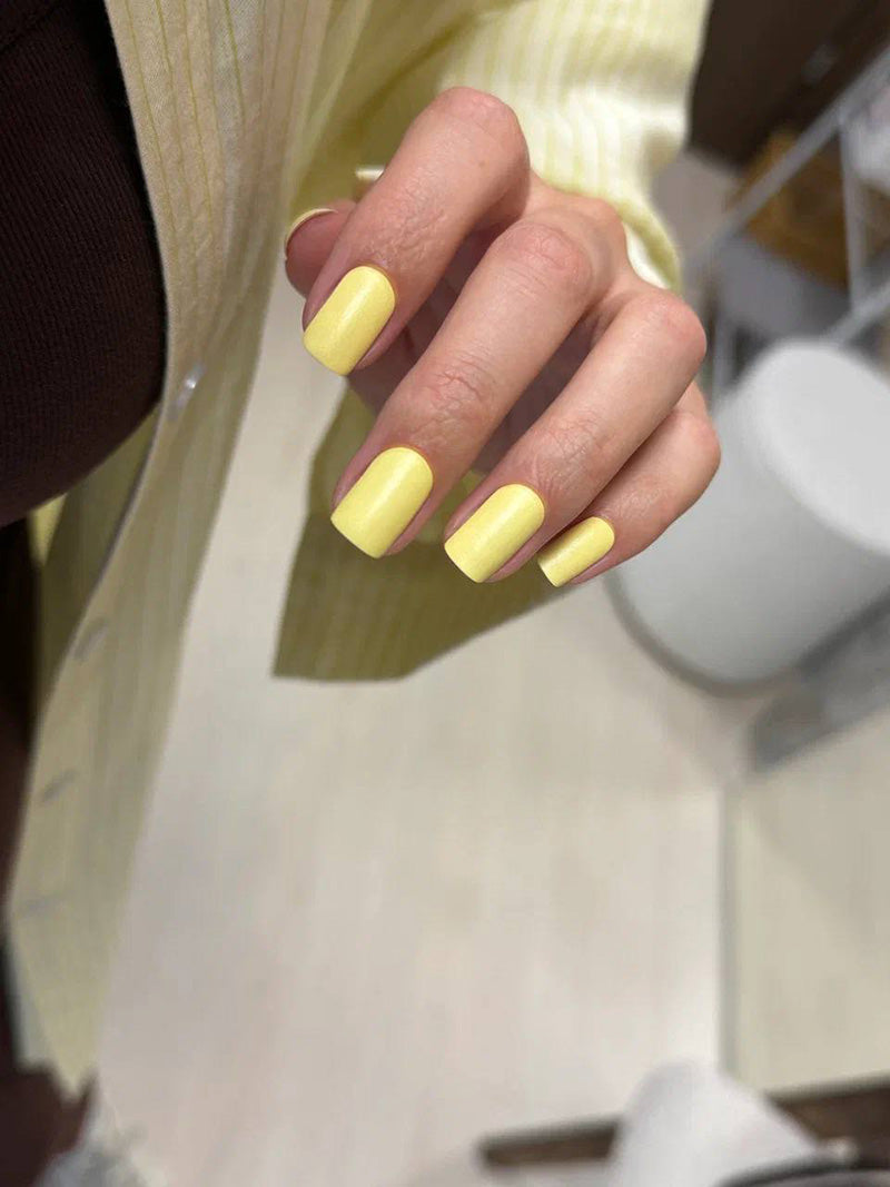Manicure Yellow. Nail wraps WM-458