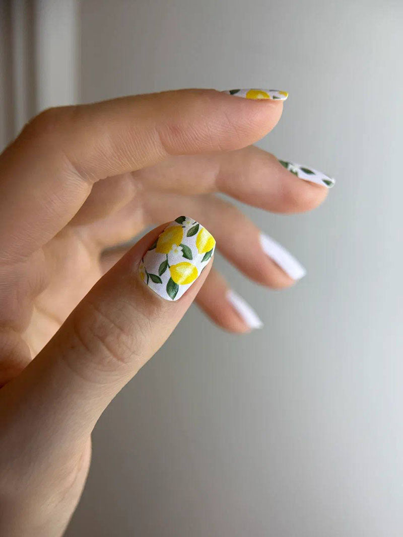 Manicure Lemons. Nail wraps WM-479