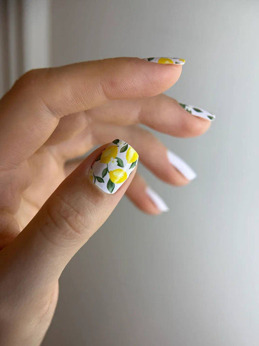 Manicure Lemons. Nail wraps WM-479