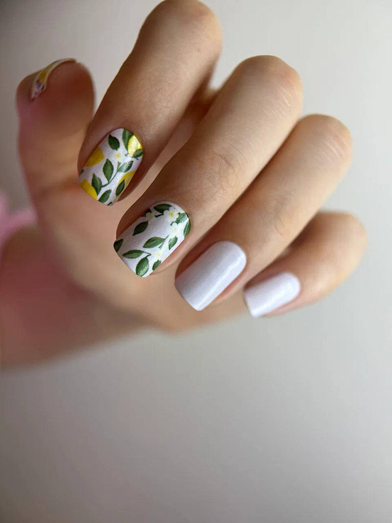 Manicure Lemons. Nail wraps WM-479