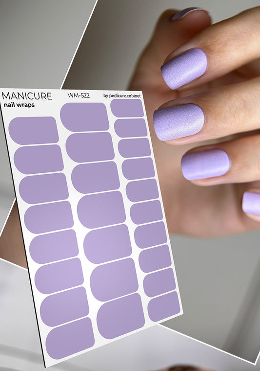 Manicure Light Lilac. Nail wraps WM-522