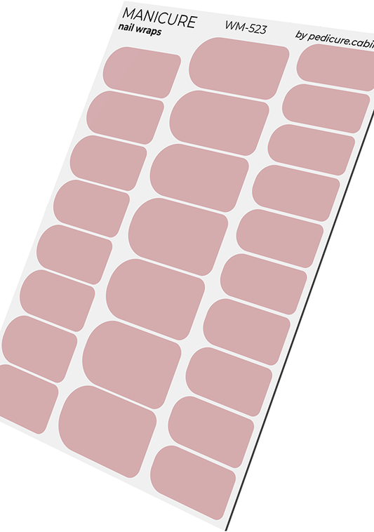 Manicure Light Dusty Pink. Nail wraps WM-523