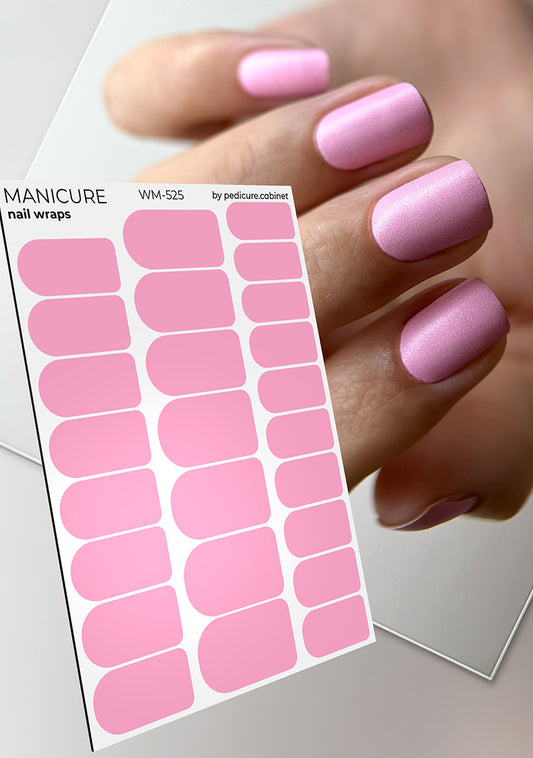 Manicure Soft Pink. Nail wraps WM-525