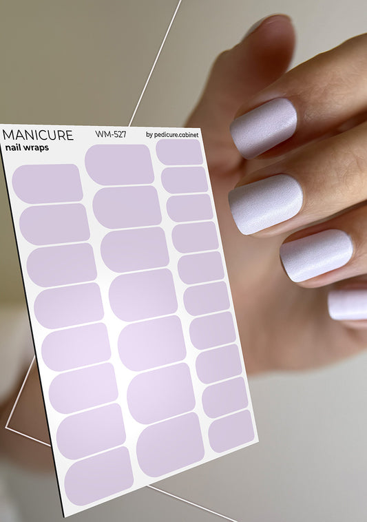 Manicure Light Lilac. Nail wraps WM-527