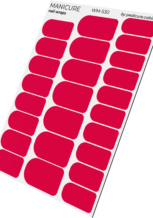 Manicure Dark Red. Nail wraps WM-530