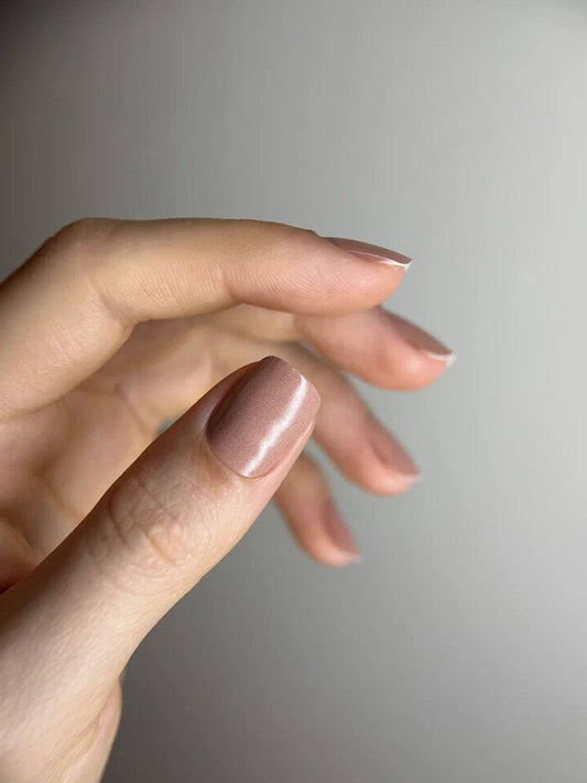 Manicure Brown. Nail wraps WM-540