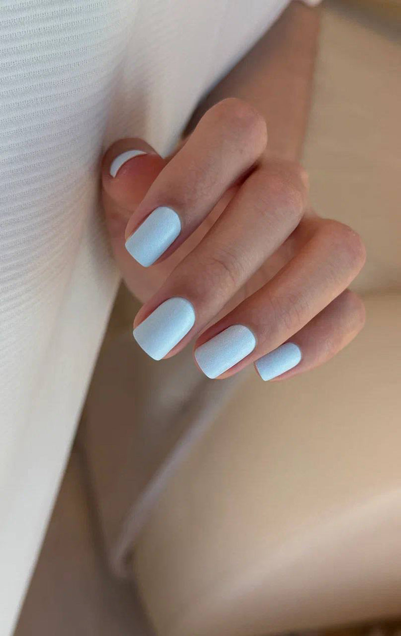 Manicure Blue. Nail wraps WM-544