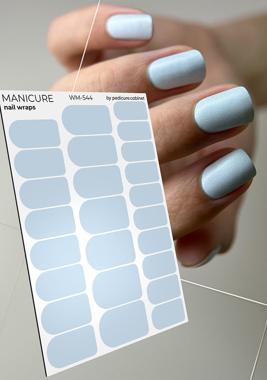 Manicure Blue. Nail wraps WM-544