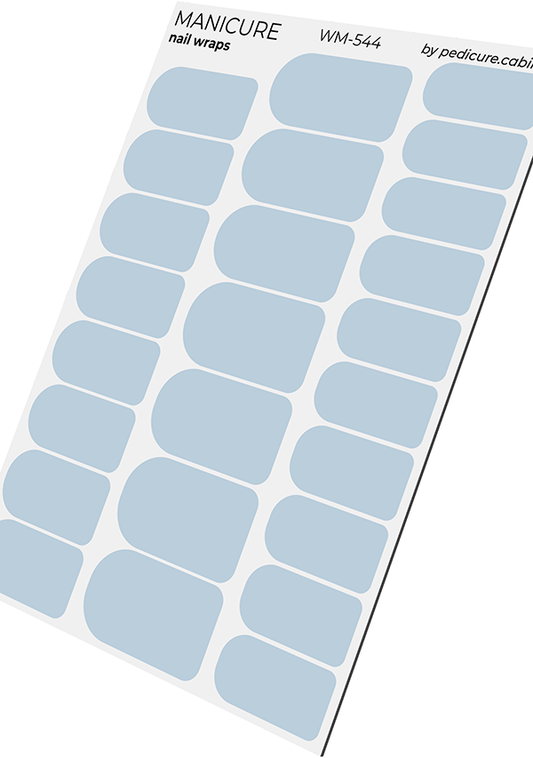 Manicure Blue. Nail wraps WM-544