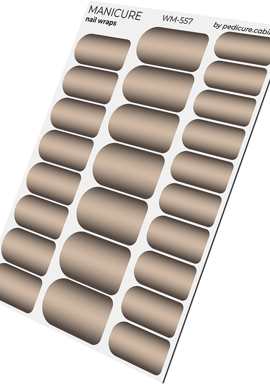 Manicure Gradient. Brown. Nail wraps WM-557