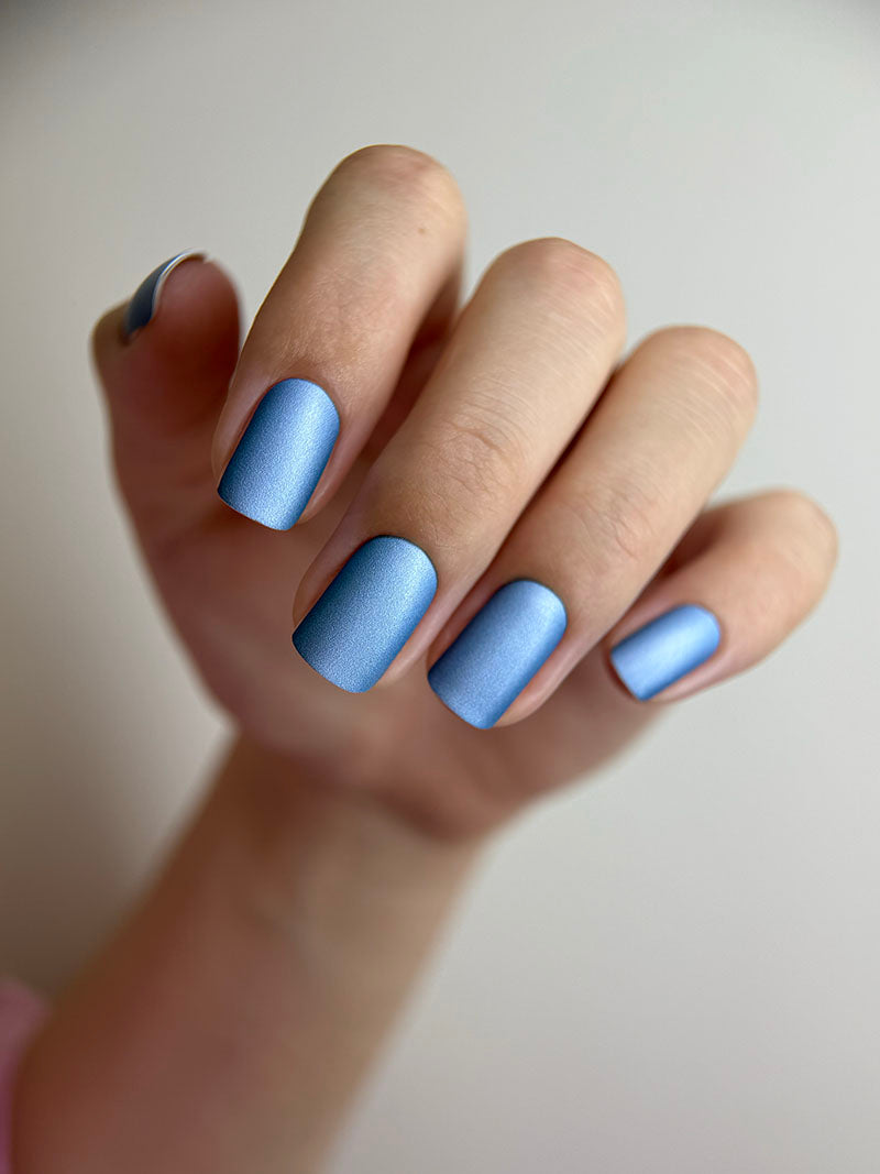 Manicure Gradient. Blue. Nail wraps WM-558