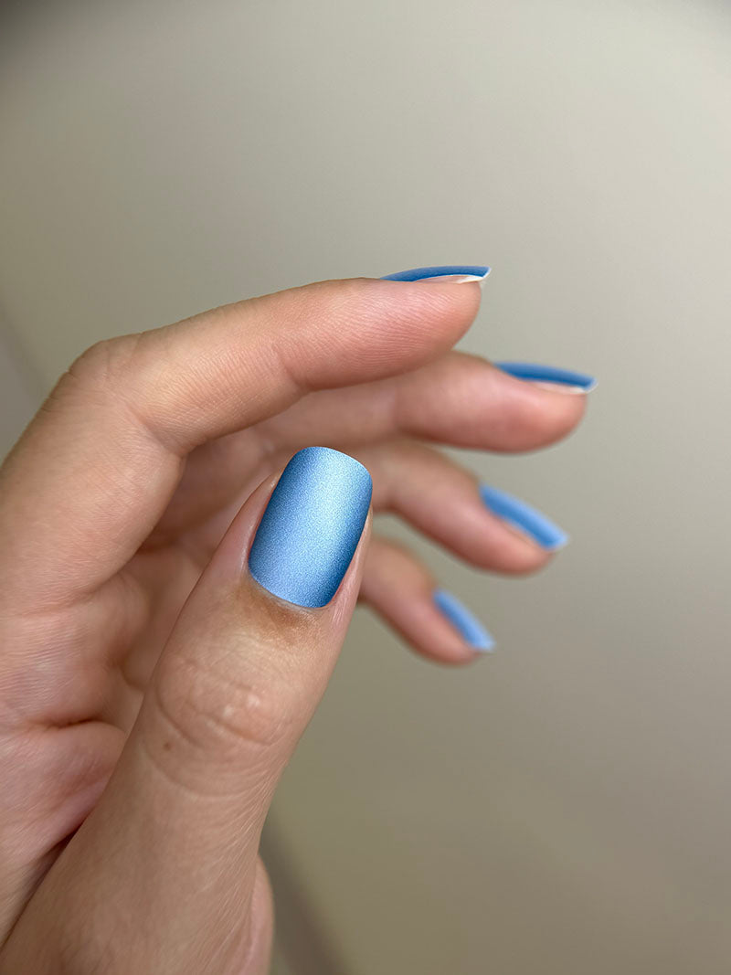 Manicure Gradient. Blue. Nail wraps WM-558